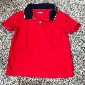 Old Navy Vibrant Red Polo with Dark Collar
